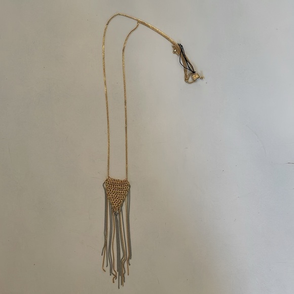 Allsaints Lucille Two Tone Pendant Necklace - Picture 2 of 4